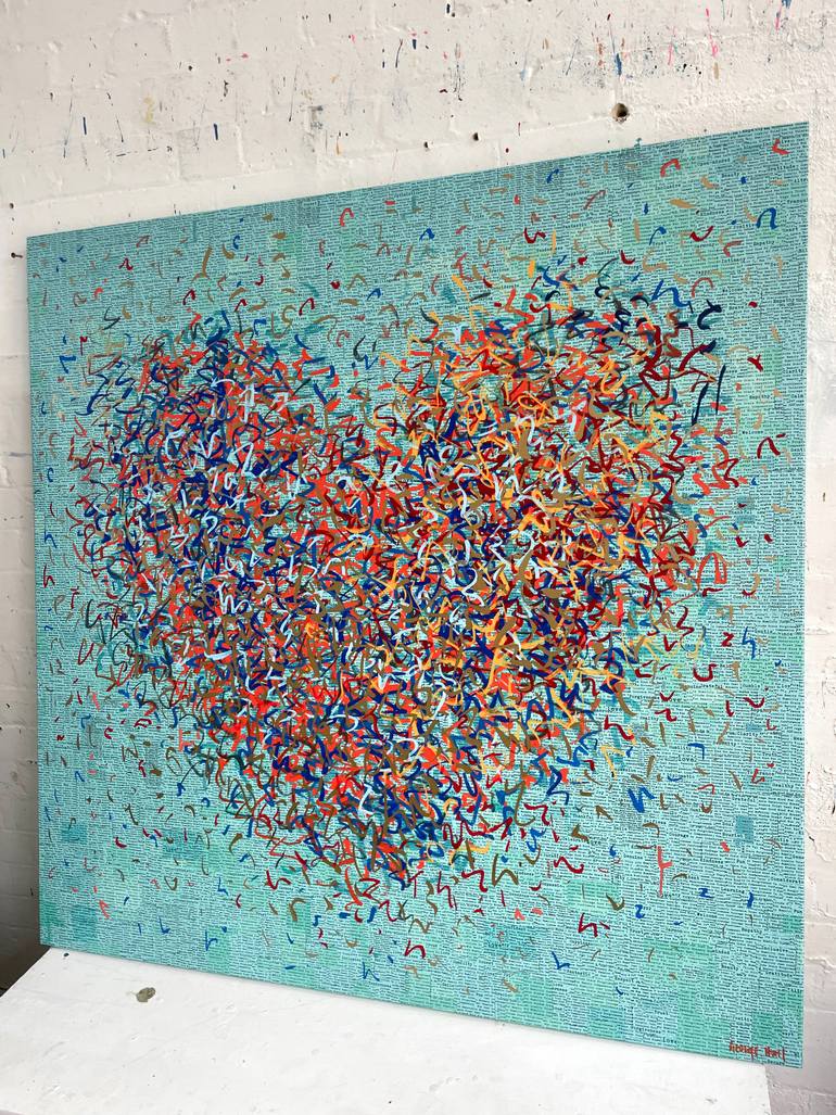 Original Abstract Mixed Media by George Hall