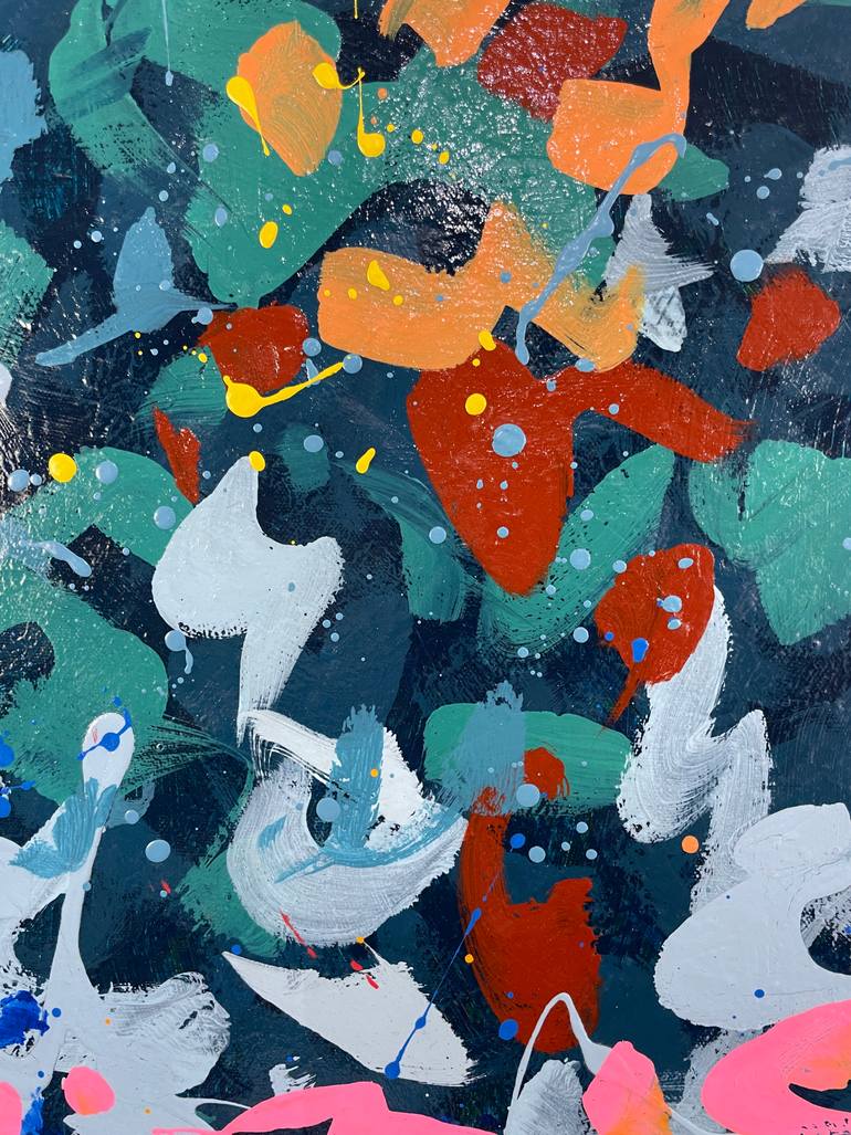 Original Abstract Painting by George Hall