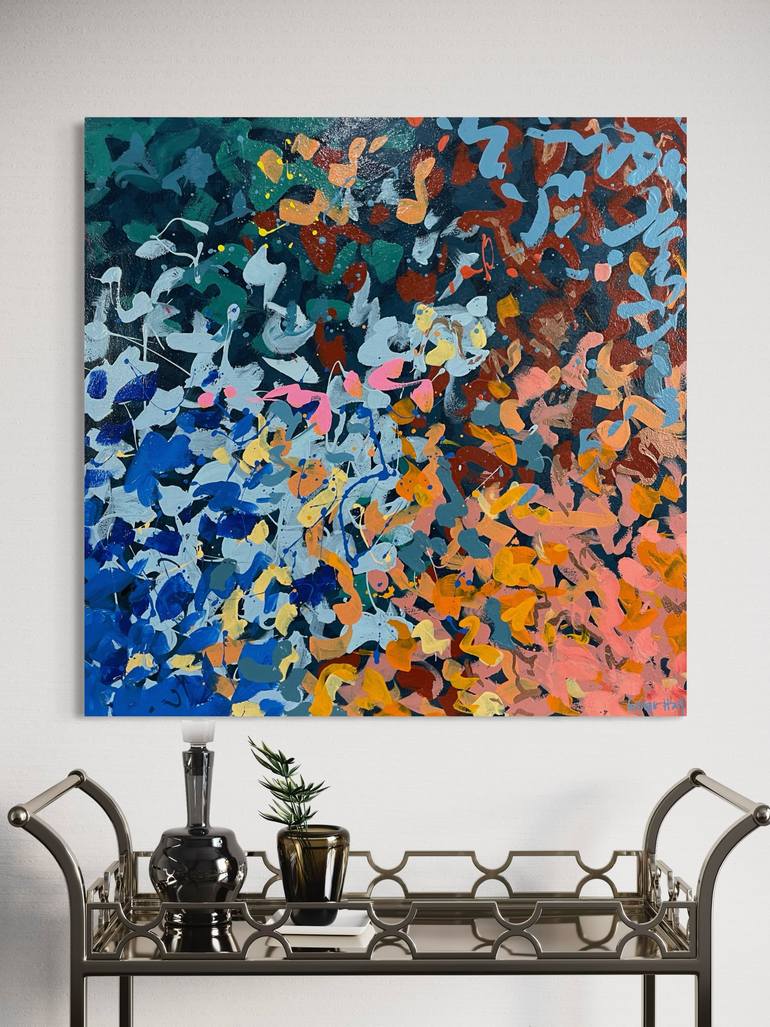 Original Abstract Painting by George Hall