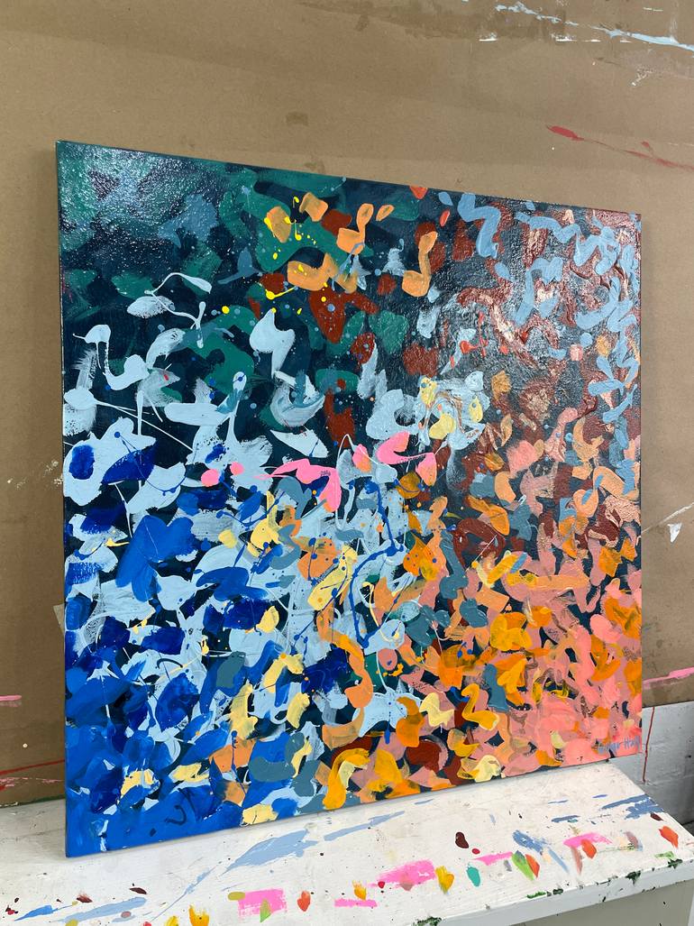 Original Abstract Painting by George Hall