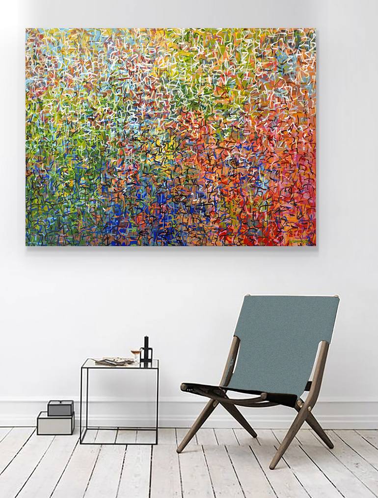 Original Abstract Painting by George Hall