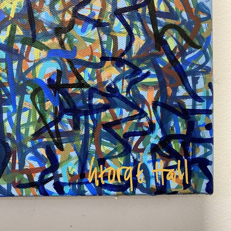 Original Abstract Painting by George Hall