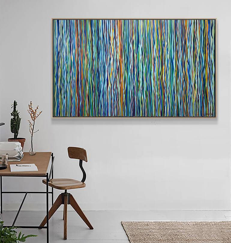 Original Abstract Painting by George Hall