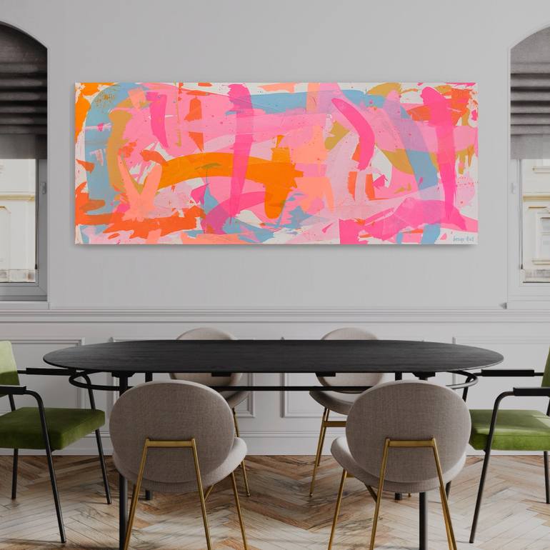 Original Abstract Painting by George Hall