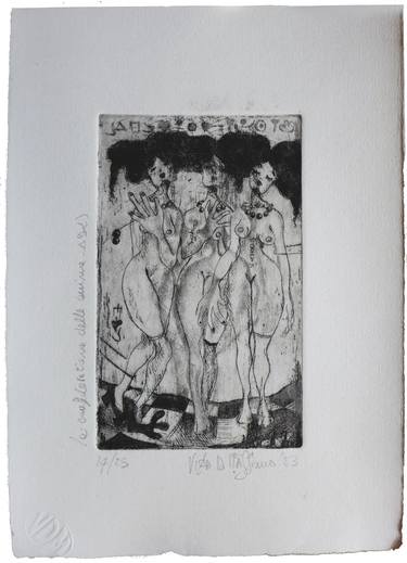 Print of Figurative Women Drawings by viola di massimo