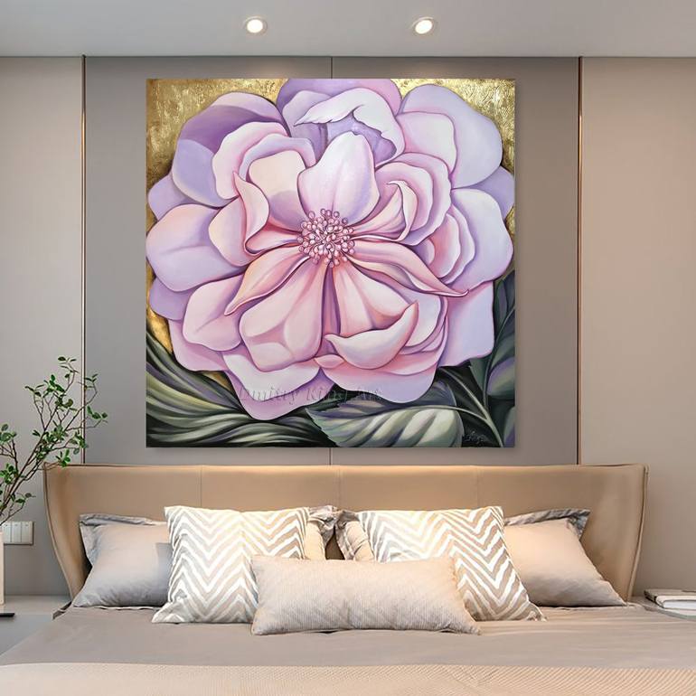 Original Art Deco Floral Painting by Dmitry King