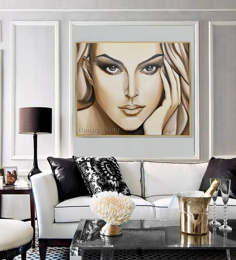 Original Conceptual People Painting by Dmitry King