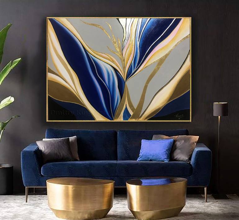 Original Art Nouveau Abstract Painting by Dmitry King