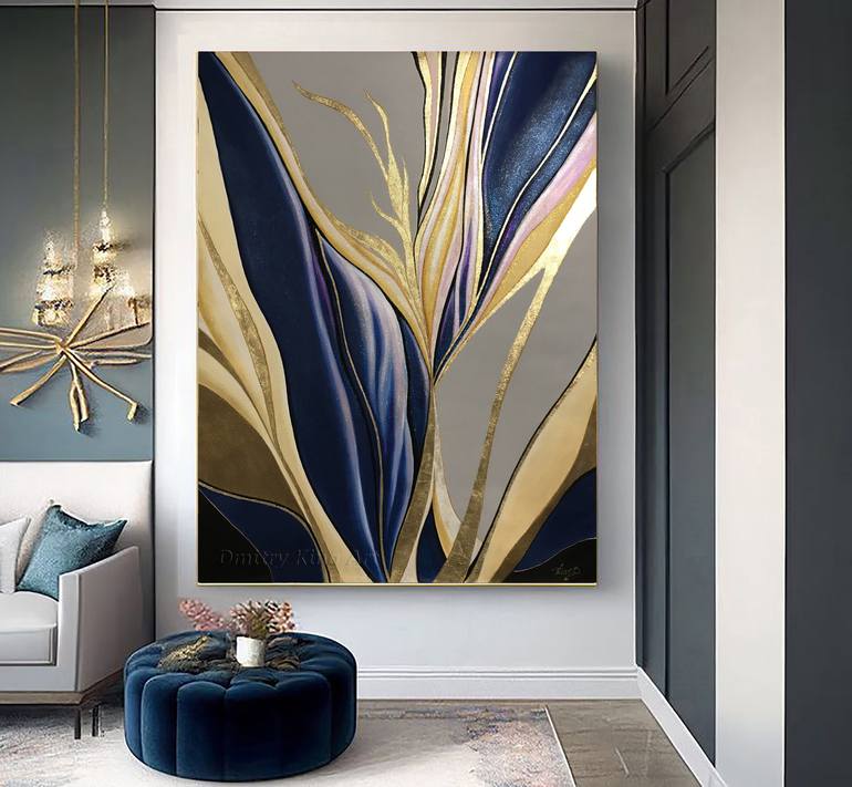 Original Art Deco Abstract Painting by Dmitry King
