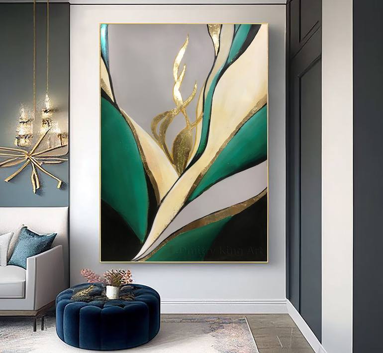 Original Art Nouveau Abstract Painting by Dmitry King