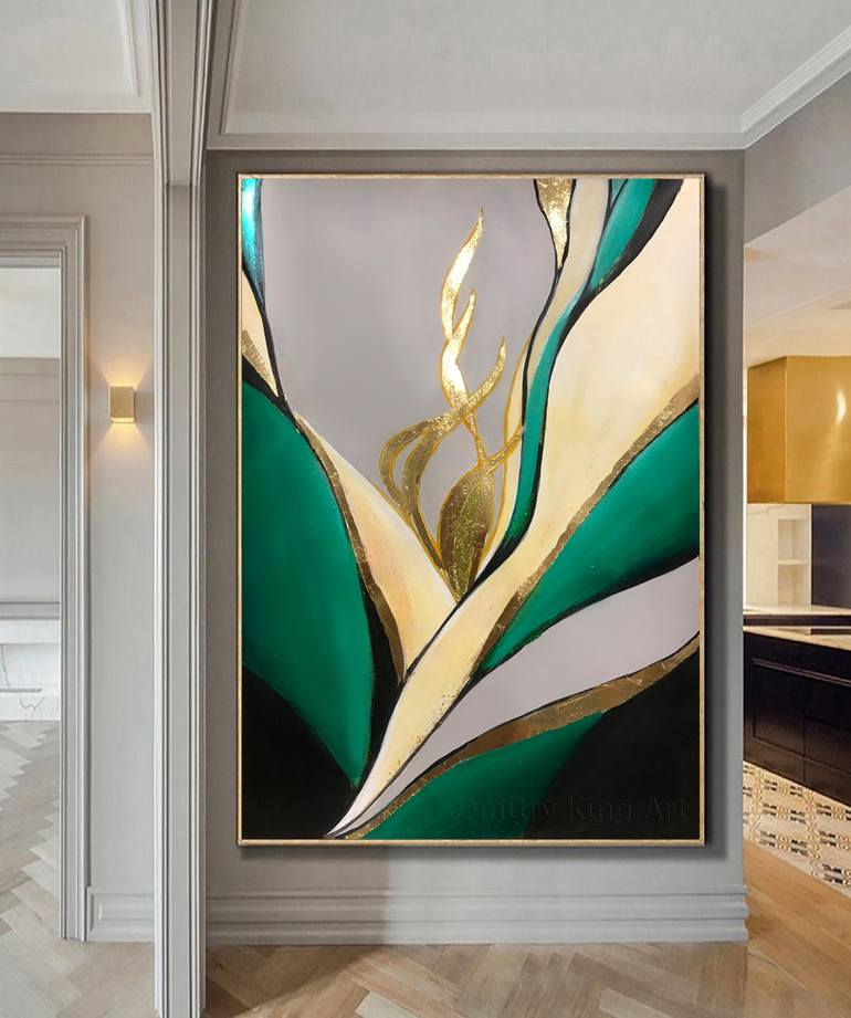 Original Art Nouveau Abstract Painting by Dmitry King