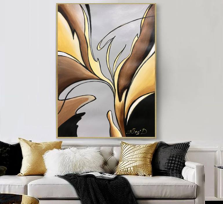 Original Abstract Expressionism Abstract Painting by Dmitry King