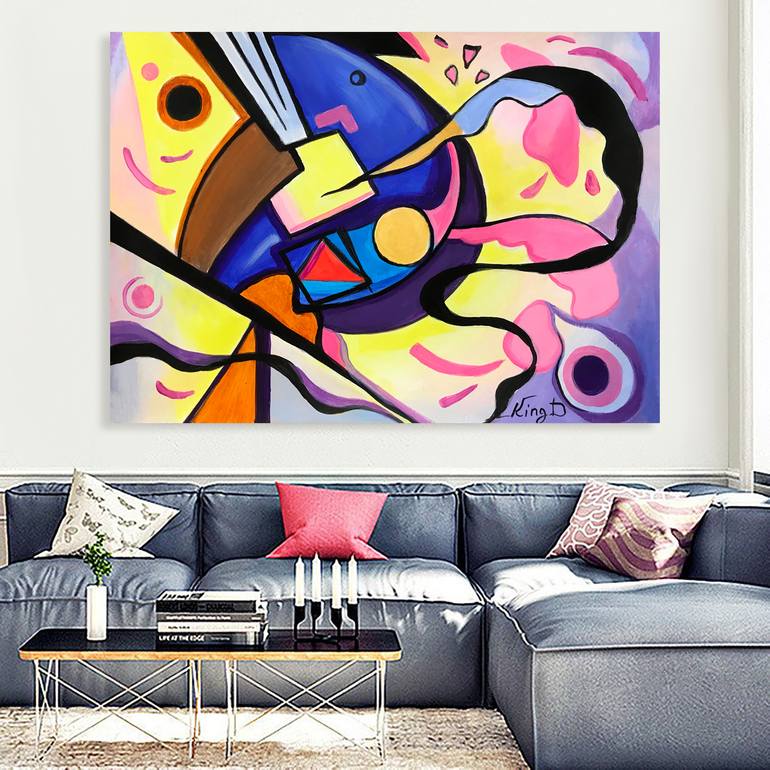 Original Abstract Expressionism Abstract Painting by Dmitry King