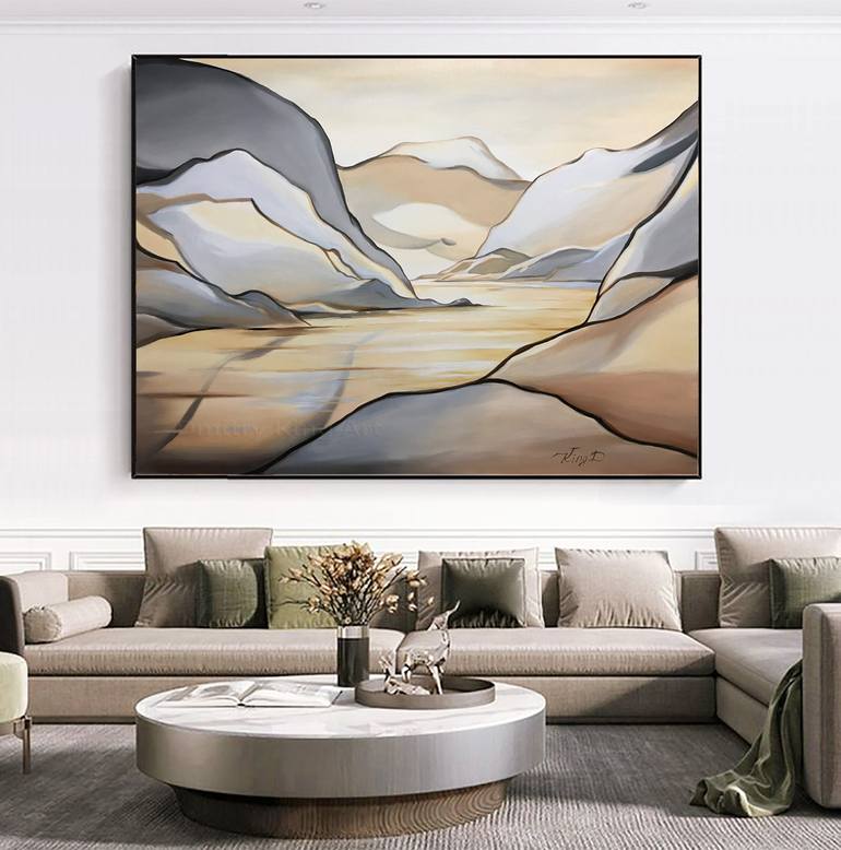 Original Abstract Landscape Painting by Dmitry King