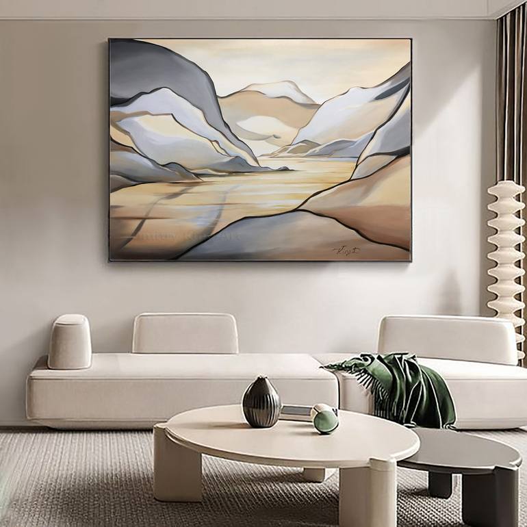 Original Abstract Landscape Painting by Dmitry King