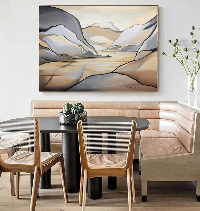 Original Abstract Landscape Painting by Dmitry King