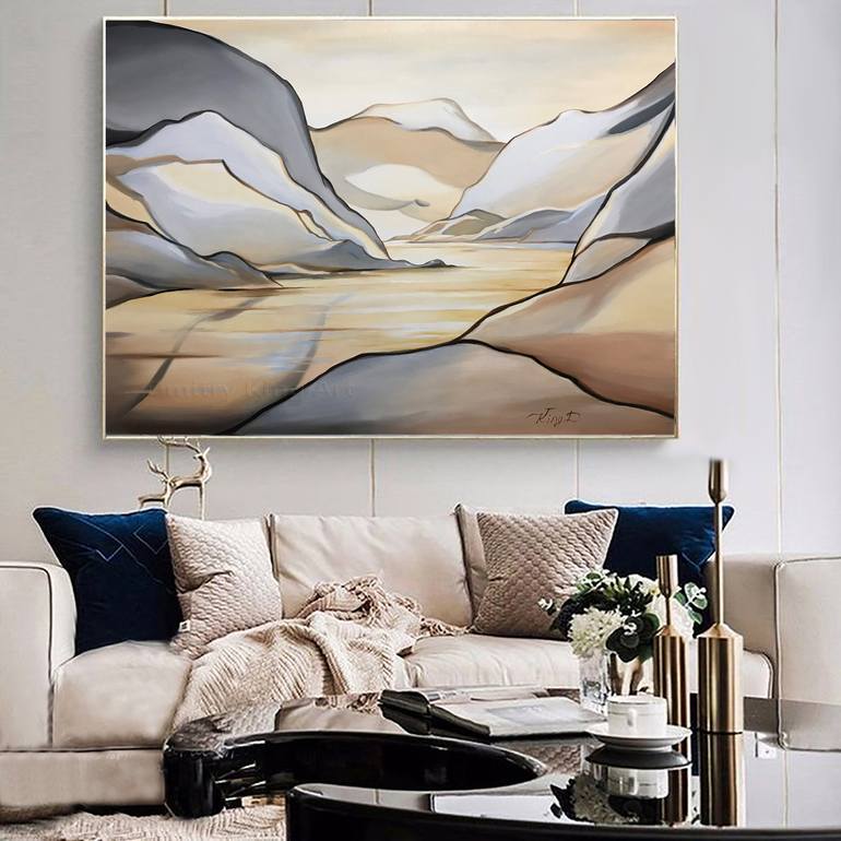 Original Abstract Landscape Painting by Dmitry King