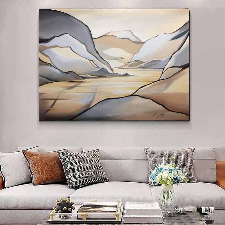 Original Abstract Landscape Painting by Dmitry King