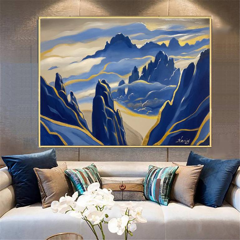 Original Abstract Landscape Painting by Dmitry King