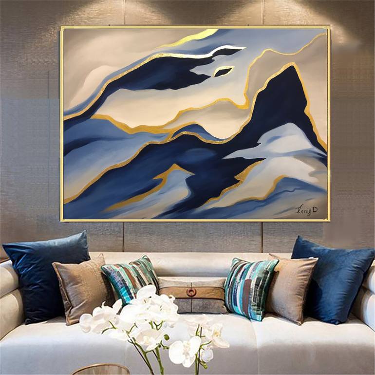 Original Art Deco Abstract Painting by Dmitry King