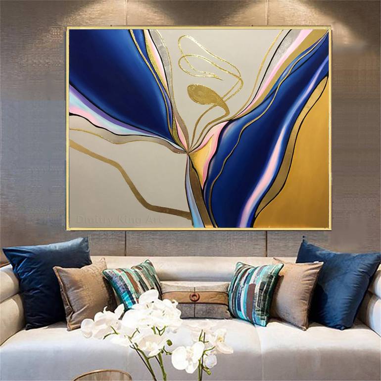 Original Conceptual Abstract Painting by Dmitry King