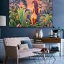 Beautiful sensual nude woman back in the tropical leaves, plants and flowers. Summer sunset on the tropical beach with undressing girl.
Tropical flowers and foliage with naked lady.
Oil paintig on canvas. Tropical wall art decor.
Technique: canvas, oil painting, golden painting, varnish with UV protection.