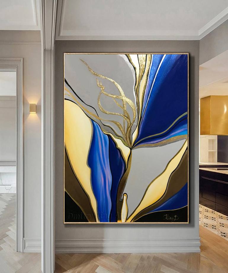 Original Art Deco Abstract Painting by Dmitry King