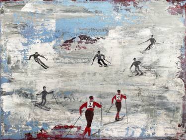 Original Figurative Sports Paintings by Andrea Eisenberger