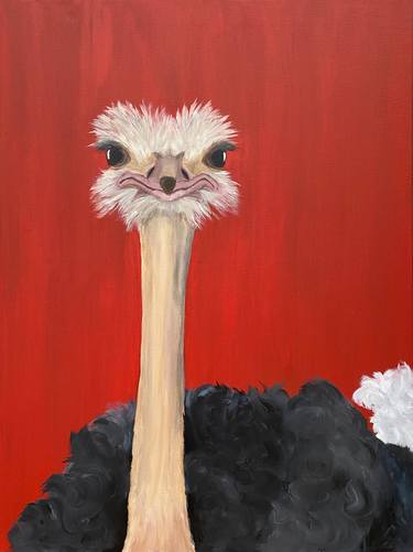 Original Figurative Animal Paintings by Andrea Eisenberger