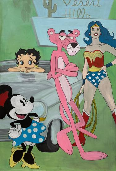 Print of Figurative Cartoon Paintings by Andrea Eisenberger
