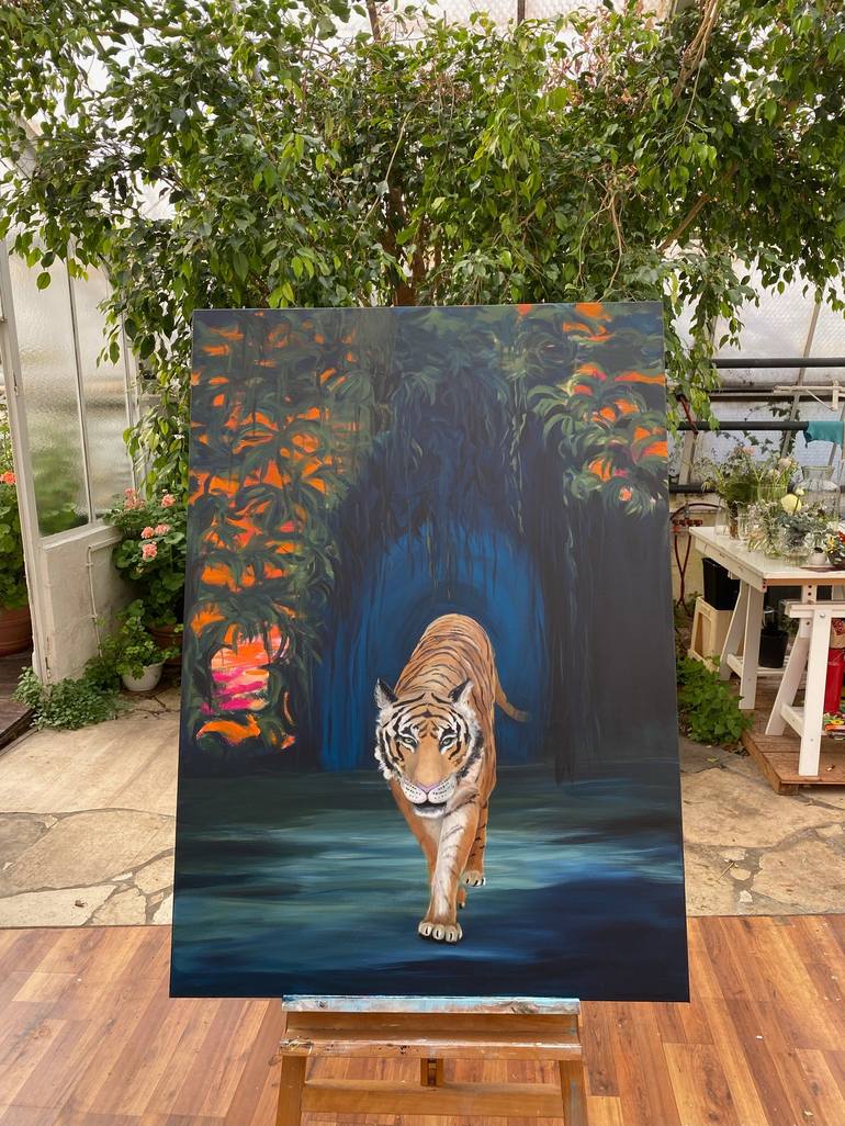 Original Animal Painting by Andrea Eisenberger