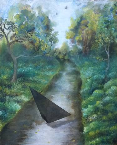 Original Surrealism Landscape Painting by Patryk Dmoch