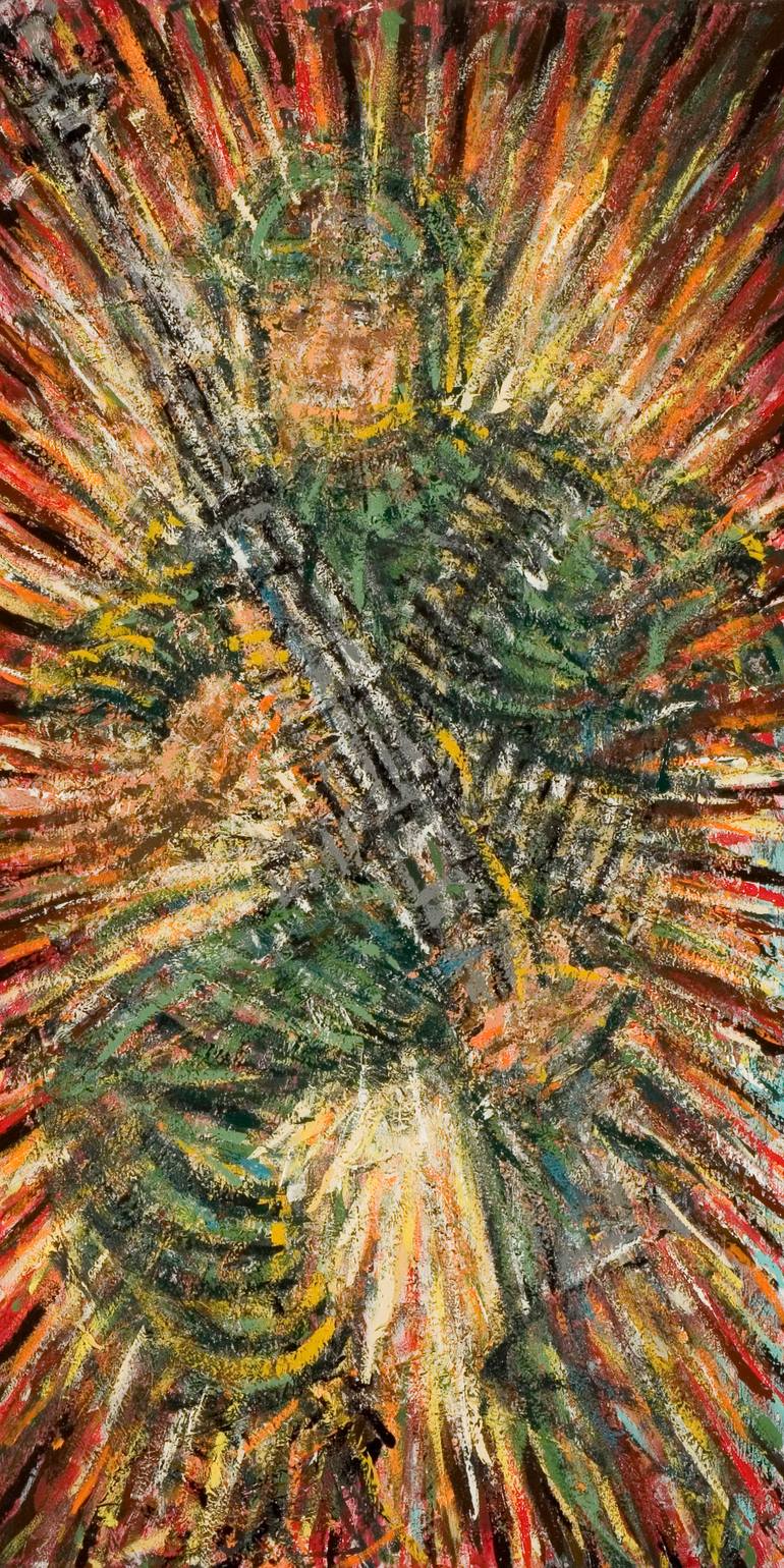 Original Abstract Expressionism Pop Culture/Celebrity Painting by Patrick Augustine