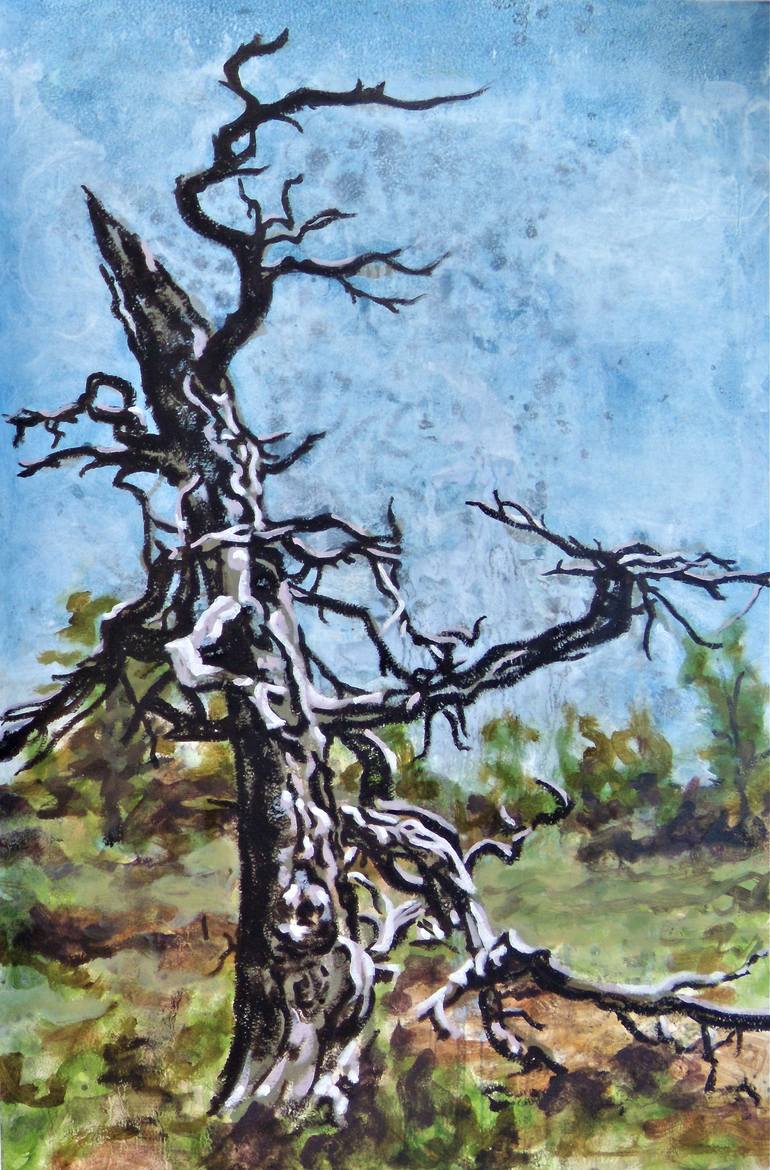 Dead Tree 3 Painting by Patrick Augustine | Saatchi Art