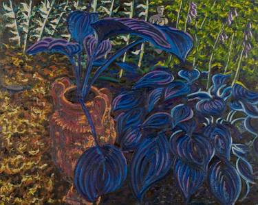 Original Expressionism Garden Paintings by Patrick Augustine