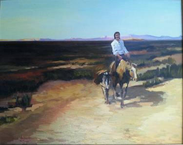 Original Impressionism Horse Paintings by vance hanna