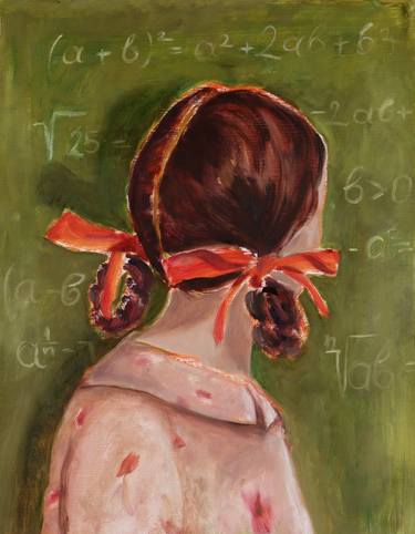 Equations of Youth - faceless portrait, teenagers, pigtails girl thumb