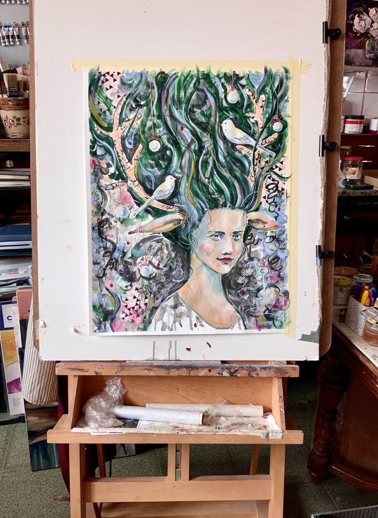 Original Fantasy Painting by Alexandra Jagoda