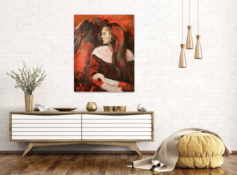 Original Portraiture Fantasy Painting by Alexandra Jagoda