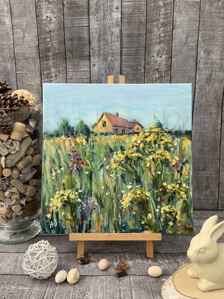 Original Rural life Painting by Alexandra Jagoda