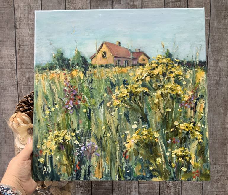 Original Rural life Painting by Alexandra Jagoda