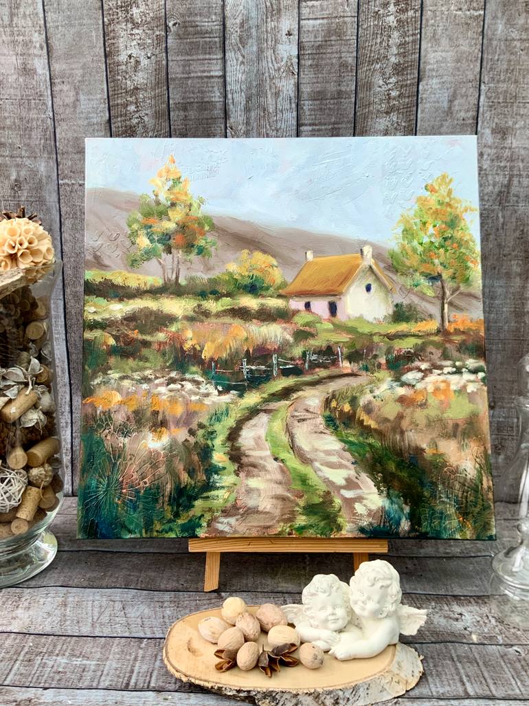 Original Expressionism Landscape Painting by Alexandra Jagoda