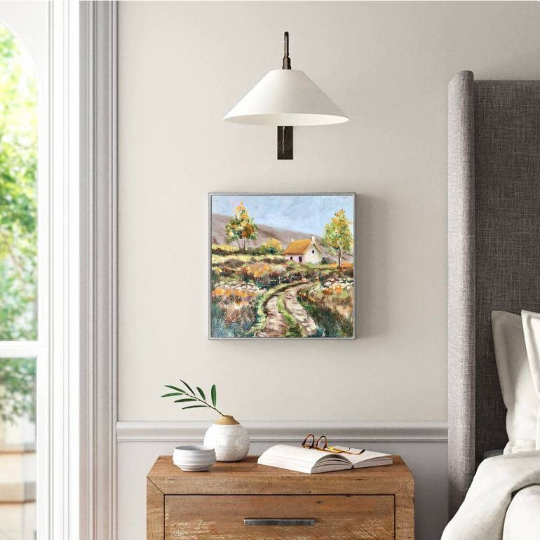 Original Expressionism Landscape Painting by Alexandra Jagoda