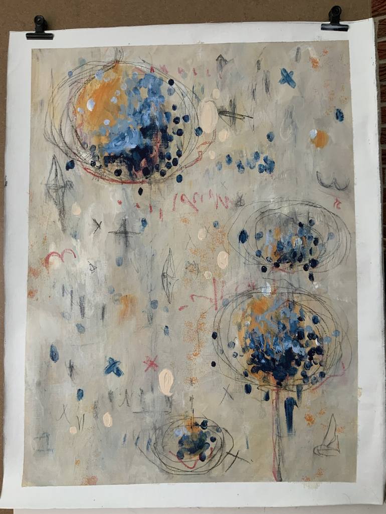 Original Fine Art Abstract Painting by Alexandra Jagoda