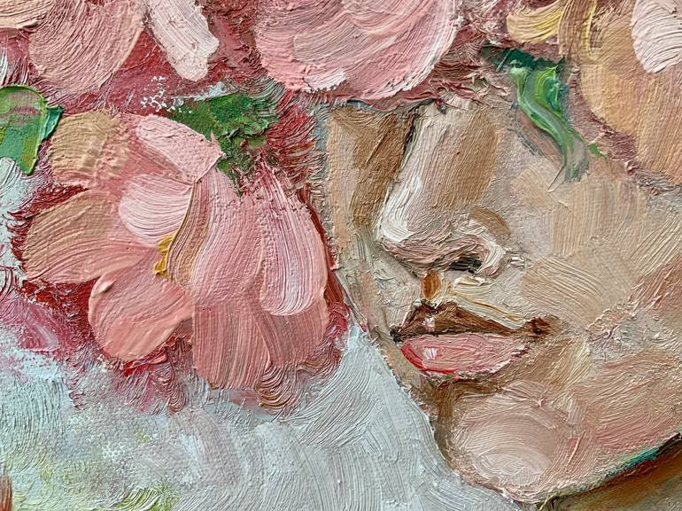 Original Impressionism Women Painting by Alexandra Jagoda