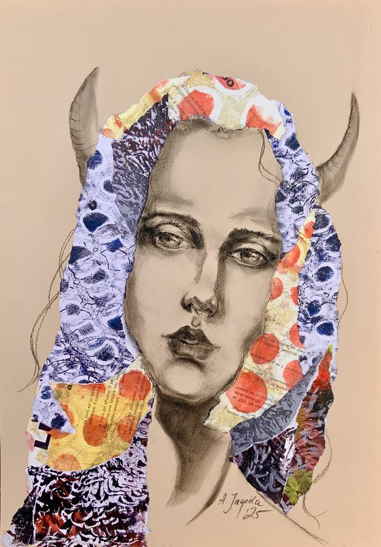 Print of Symbolism Fantasy Mixed Media by Alexandra Jagoda