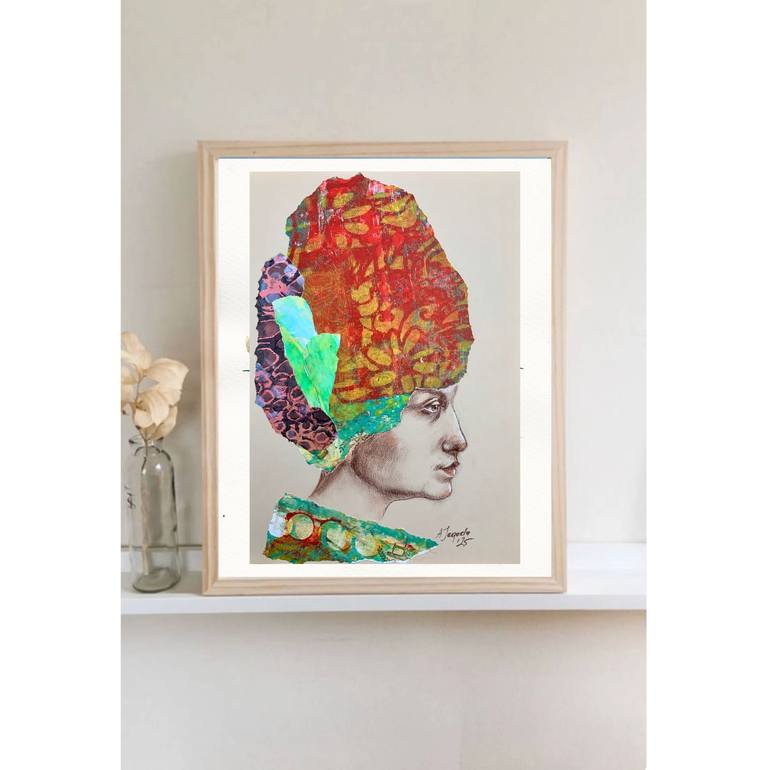 Original Abstract Women Mixed Media by Alexandra Jagoda