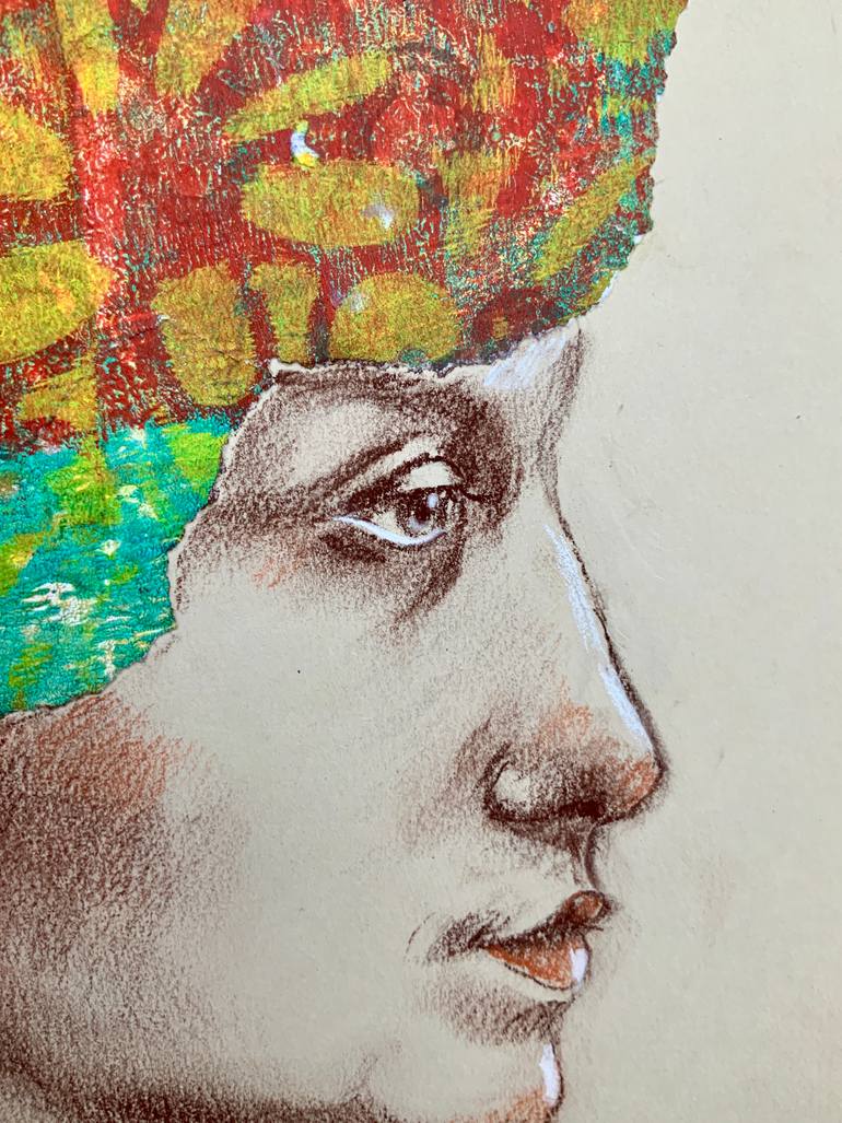 Original Abstract Women Mixed Media by Alexandra Jagoda