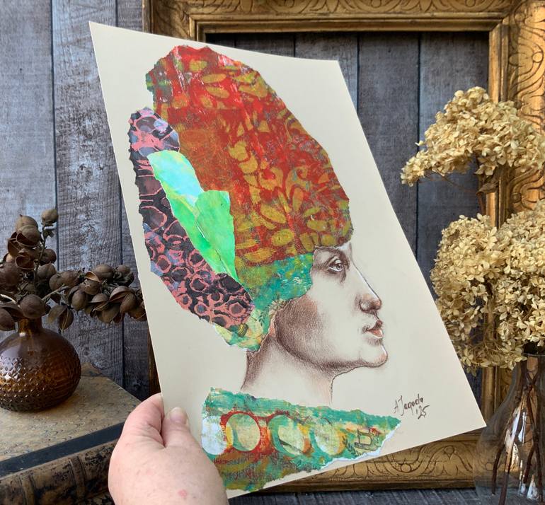 Original Abstract Women Mixed Media by Alexandra Jagoda