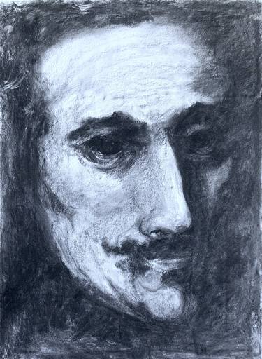 Original Black & White Men Drawing by Alexandra Jagoda